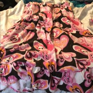 Strapless beach cover up